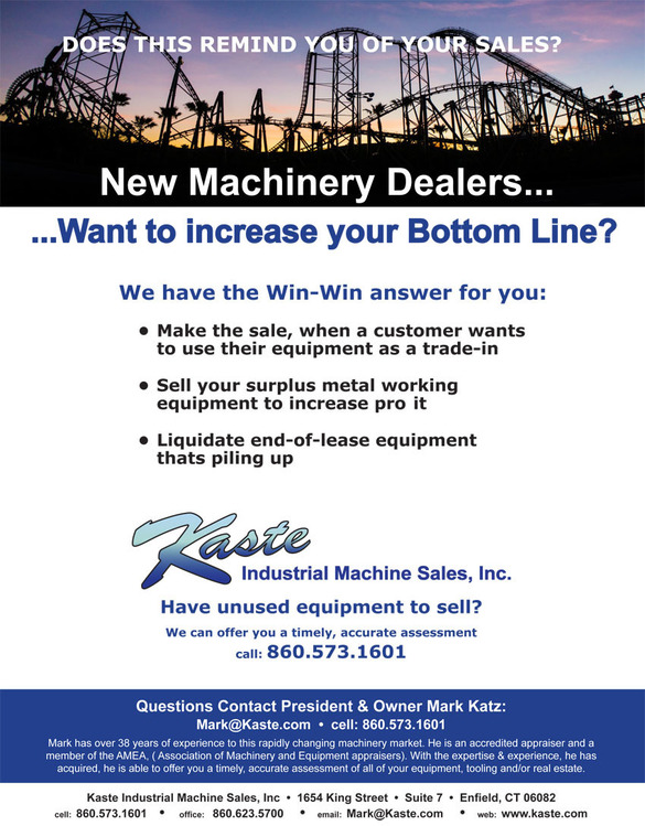 New Dealer Email FAMILY OWNED Future Sales, Kaste can Assist | Kaste Industrial Machine Sales